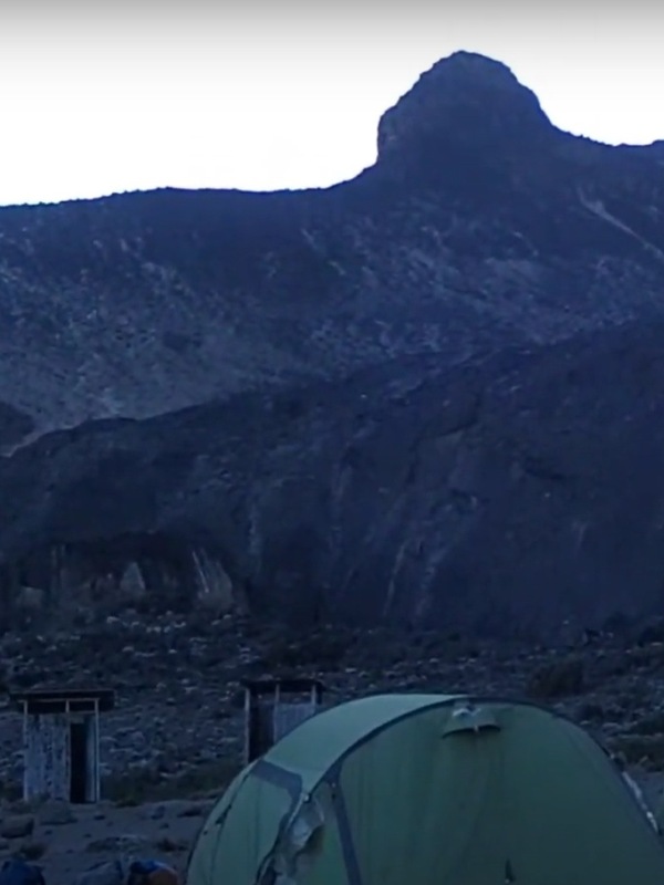 Moir Hut camp backdrop