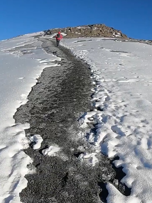 Trail to summit